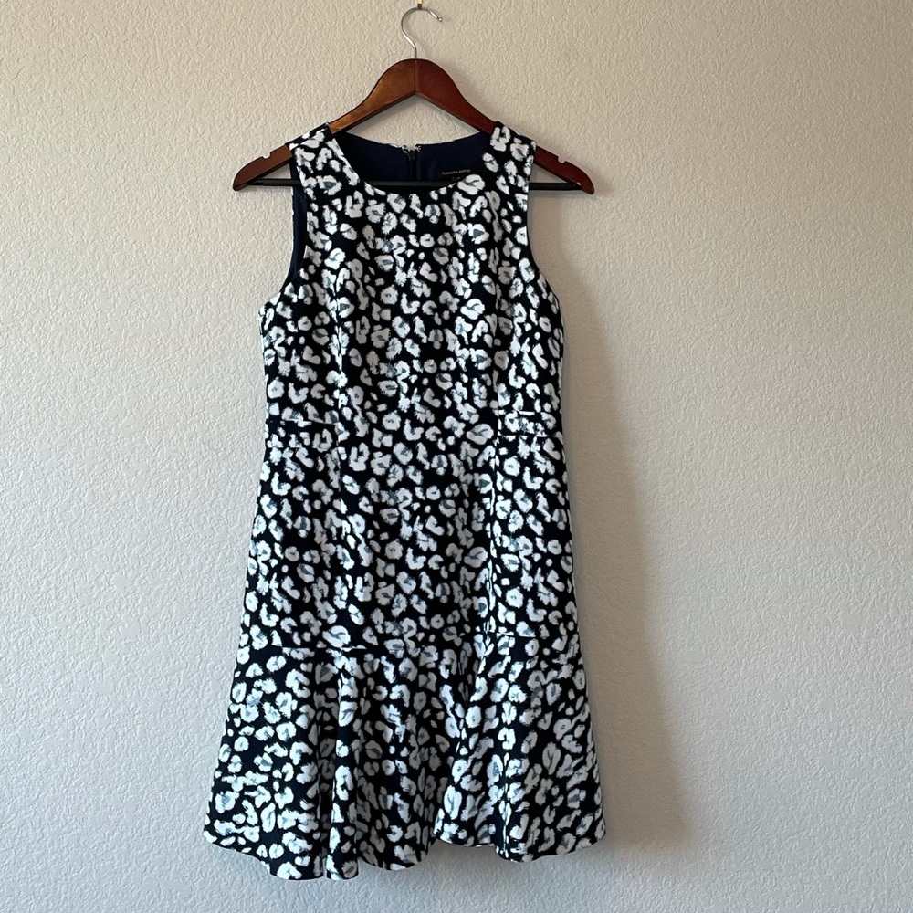 Banana Republic navy/white dress size 4